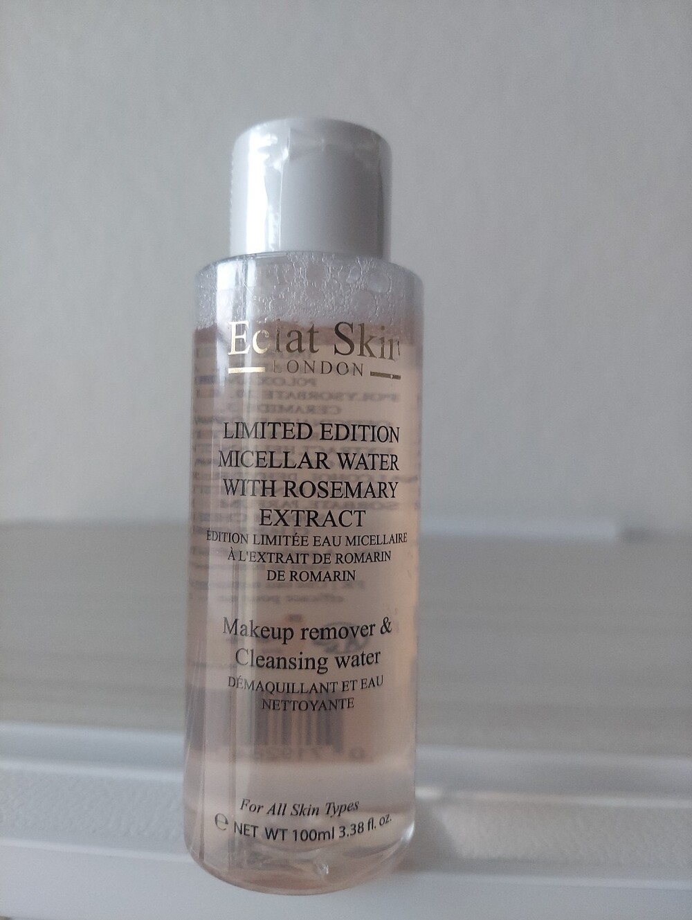 ECLAT SKIN LTD ED Micellar Water/Rosemary Extract Makeup Remover/Cleanser 3.38oz